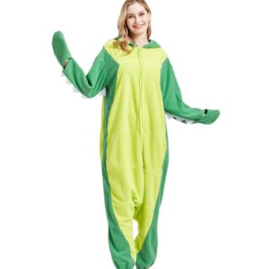 DarkCom Adult Onesie Christmas Pajamas Animal Halloween Costume Green Mantis Cosplay One Piece Unisex Homewear X-Large