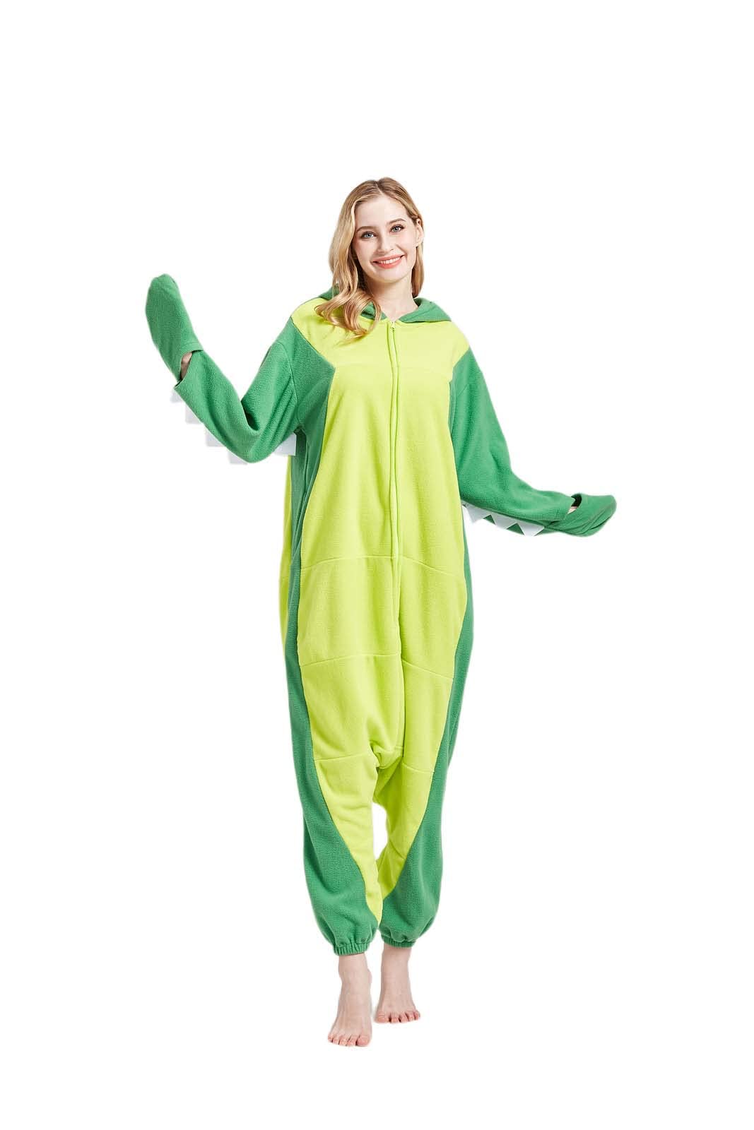 DarkCom Adult Onesie Christmas Pajamas Animal Halloween Costume Green Mantis Cosplay One Piece Unisex Homewear X-Large