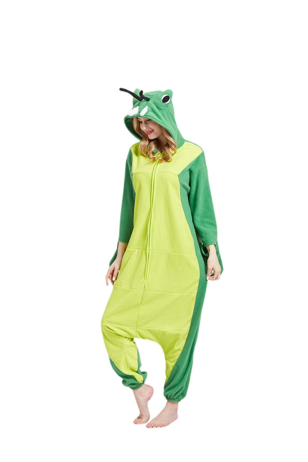 DarkCom Adult Onesie Christmas Pajamas Animal Halloween Costume Green Mantis Cosplay One Piece Unisex Homewear X-Large