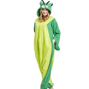 DarkCom Adult Onesie Christmas Pajamas Animal Halloween Costume Green Mantis Cosplay One Piece Unisex Homewear X-Large