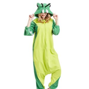 DarkCom Adult Onesie Christmas Pajamas Animal Halloween Costume Green Mantis Cosplay One Piece Unisex Homewear X-Large