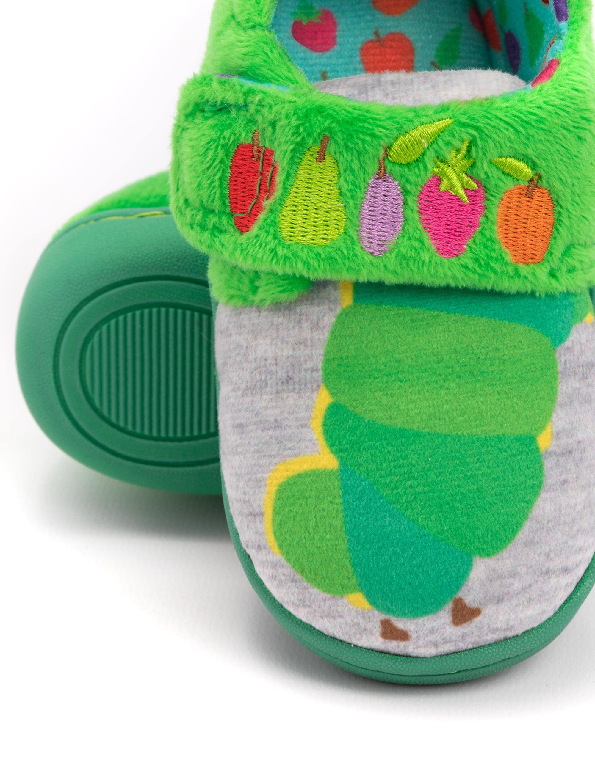 Eric Carle The Very Hungry Caterpillar Slippers Kids Toddlers Girls Book Shoes 7.5 US Toddler