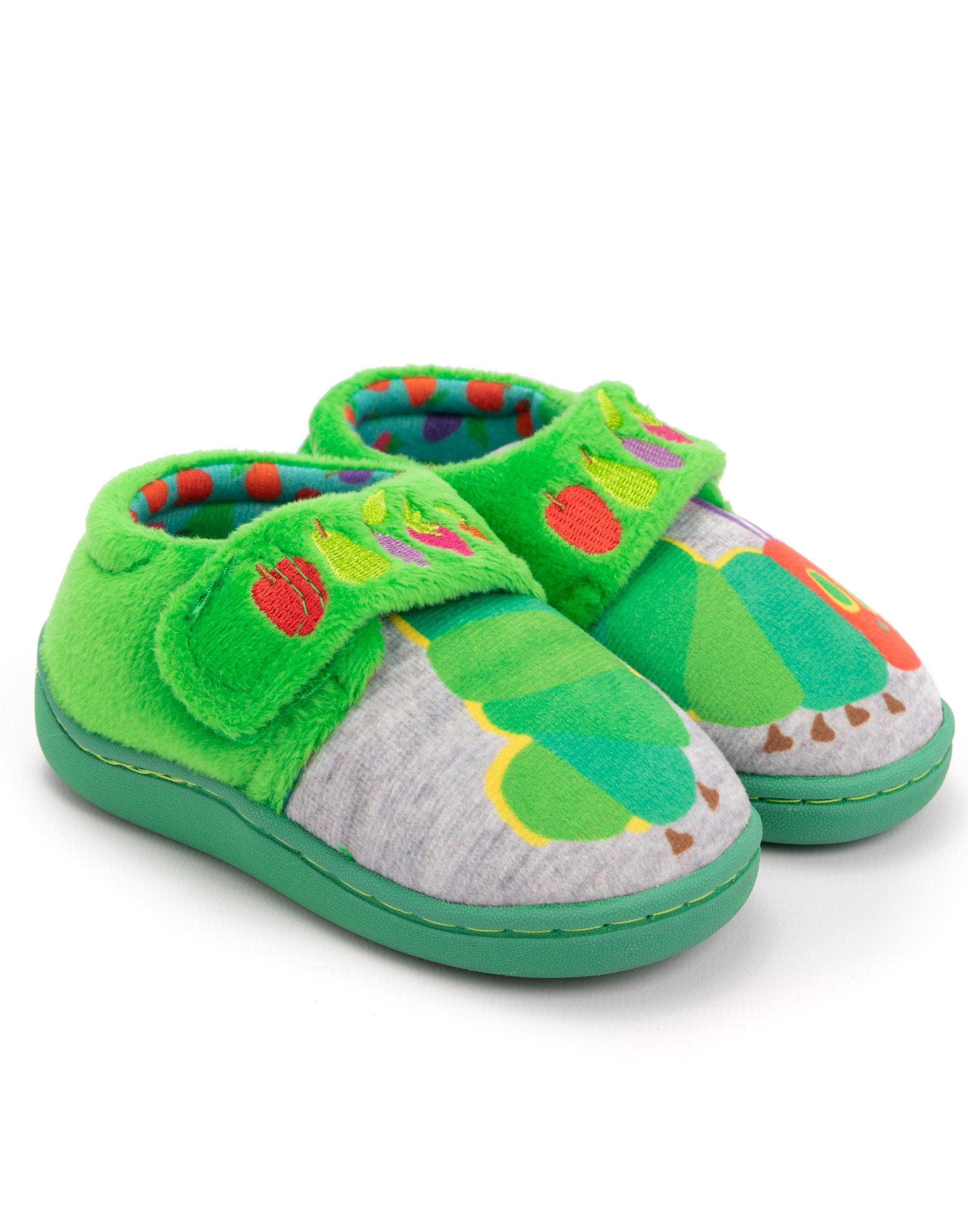 Eric Carle The Very Hungry Caterpillar Slippers Kids Toddlers Girls Book Shoes 7.5 US Toddler