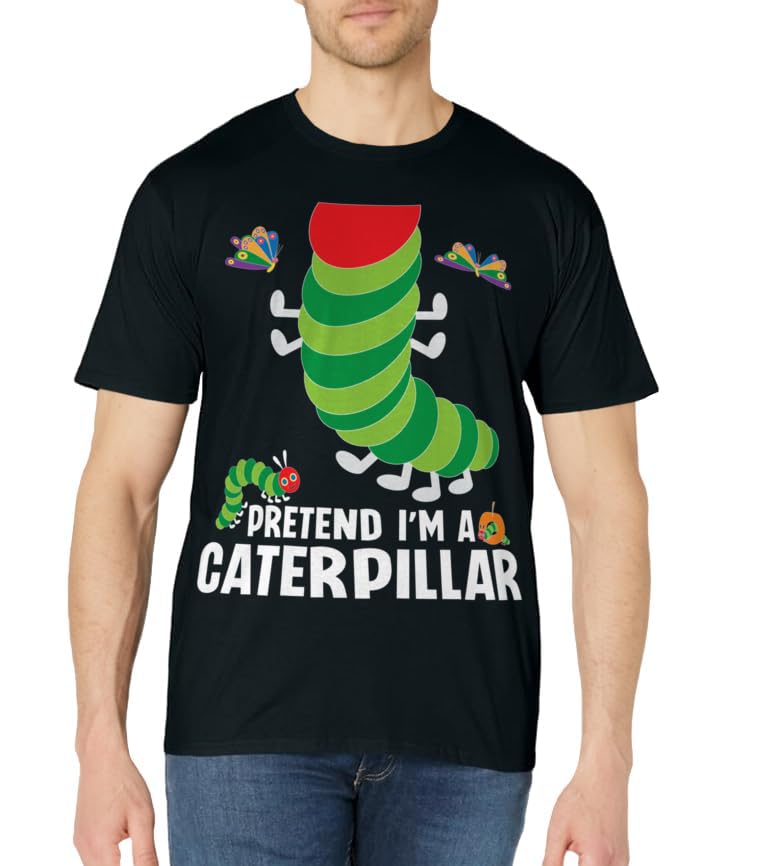 Pretend I'm A Caterpillar Funny Lazy Halloween Costume T-Shirt