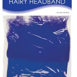 Beistle Blue Hairy Costume Headband-1 Pc, one size (60277-B)