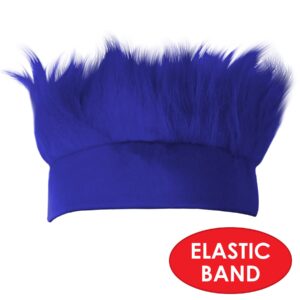 Beistle Blue Hairy Costume Headband-1 Pc, one size (60277-B)