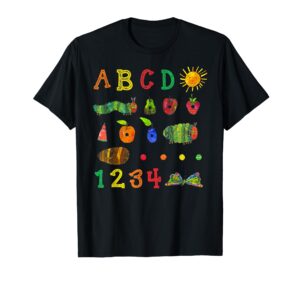 cute hungry caterpillar transformation back to school t-shirt