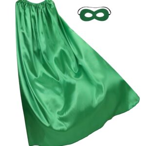 DONGYICS Unisex Adults DIY Capes Superhero Costume for Women and Men (Green, Large)