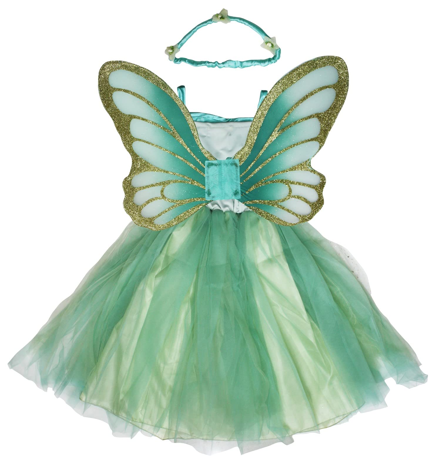 Petitebella Fairy Costume Dress 1-10y (Mint Green, 4-6year)