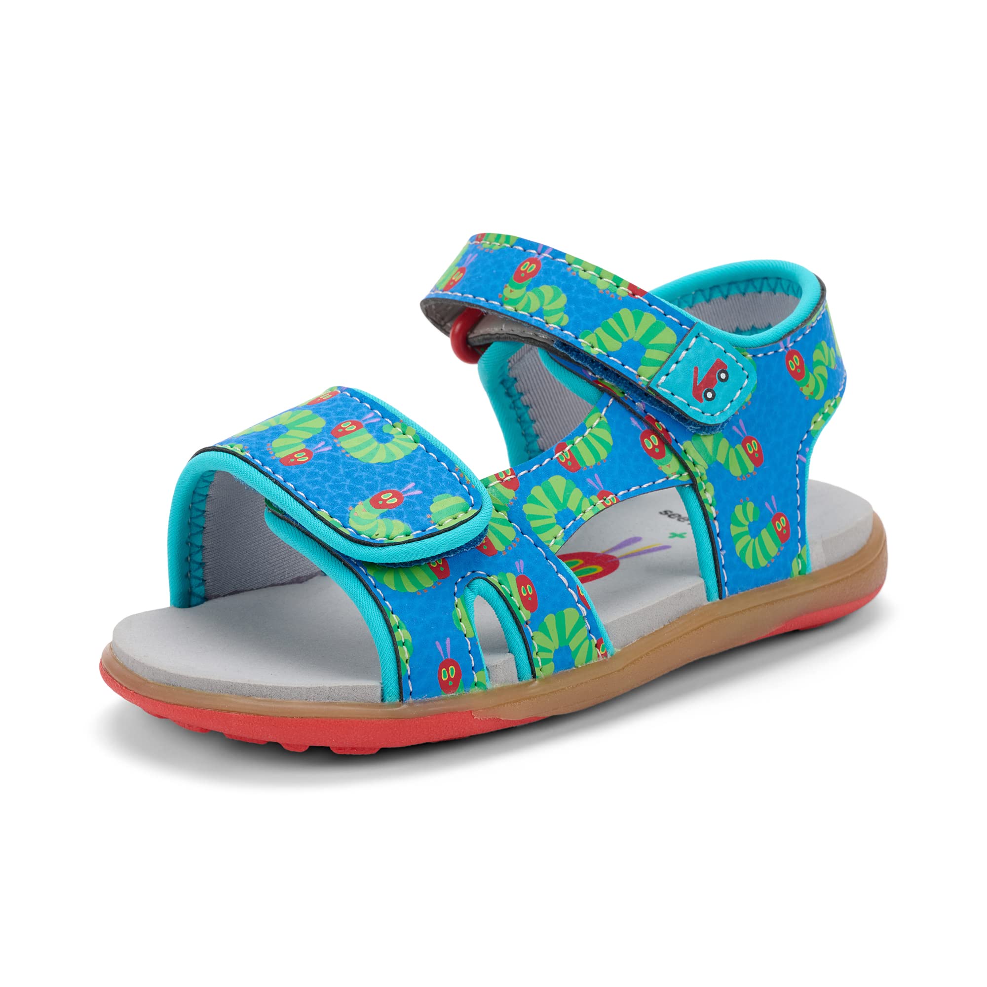 See Kai Run - Jetty III Water-Friendly Sandal for Little Kids, Very Hungry Caterpillar, Little Kid 11