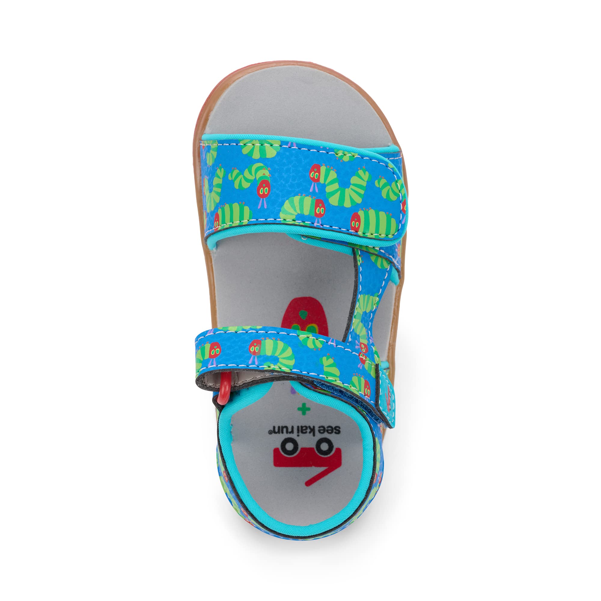 See Kai Run - Jetty III Water-Friendly Sandal for Little Kids, Very Hungry Caterpillar, Little Kid 11