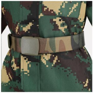 yolsun Deluxe Kid's Camo Combat Soldier Army Costume (10-12 Years, Dark green color)