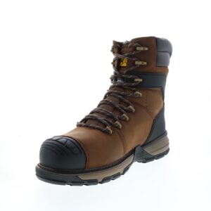 caterpillar excavator superlite 8" waterproof thinsulate insulation nano toe dark brown 11.5 d (m)