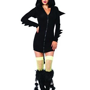 Leg Avenue Women's Cozy Dragon Costume, Black, Small