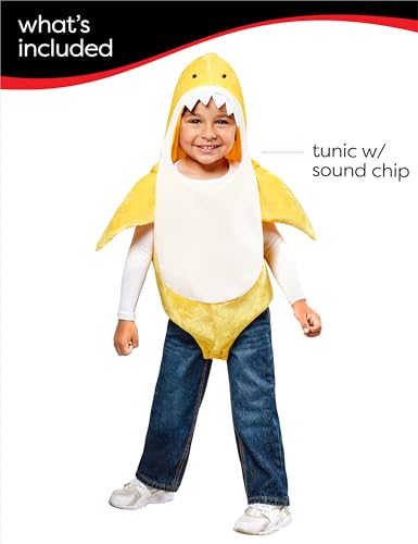 Rubie's unisex child Rubies Baby Shark With Sound Chip Costume, As Shown, Infant US