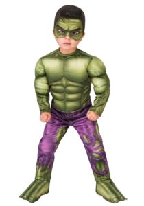 rubie's baby boys marvel super hero adventures deluxe infant and toddler costumes, hulk, toddler us