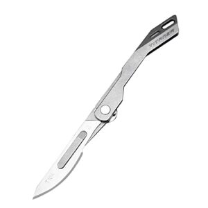 titaner titanium utility knife scalpel knife edc tool knife with #24 blade