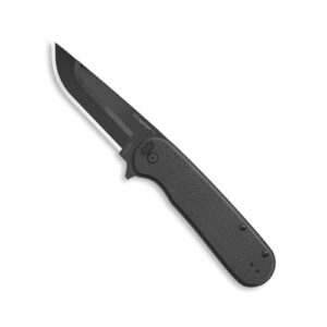 OUTDOOR EDGE RAZOR VX3 | Replaceable Blade EDC Flipper Folding Pocket Knife | 3" Blade, Ball Bearings, Black G-10 Stainless Steel Handle, Reversible Pocket Clip | Outdoor, Camping, Survival, Utility