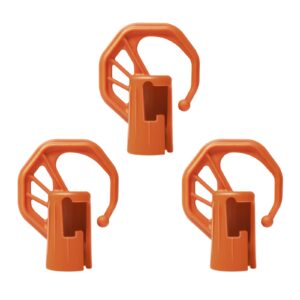 flexi rods 3 pack heavy duty garage storage hooks shed hooks suit for stihl kombi attachments, power tool holder organizer hangers for grass trimmer, hedge trimmer, garage wall, garage trimmer