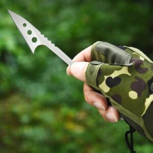 WILD TACTICAL Knife For Outdoor Camping Fishing, Survival Fixed Blade -Sheath