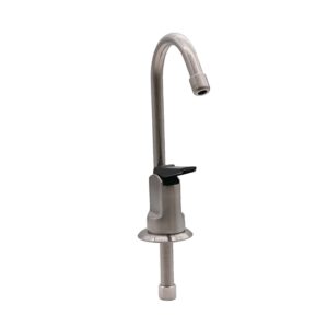 westbrass d203-nl-07 6" touch-flo style pure cold water dispenser faucet, 1 pack, satin nickel