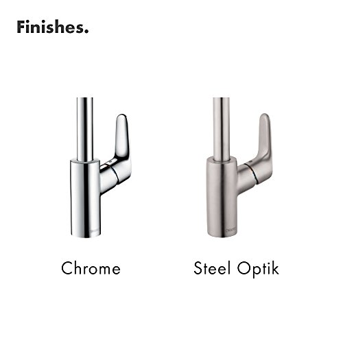 hansgrohe Bath and Kitchen Sink Soap Dispenser, Contemporary Premium Modern in Chrome, 04539000 Small