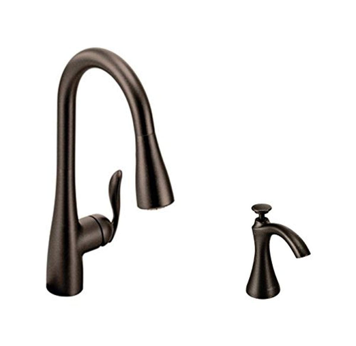 Moen Arbor One-Handle High Arc Pulldown Kitchen Faucet Featuring Reflex ...