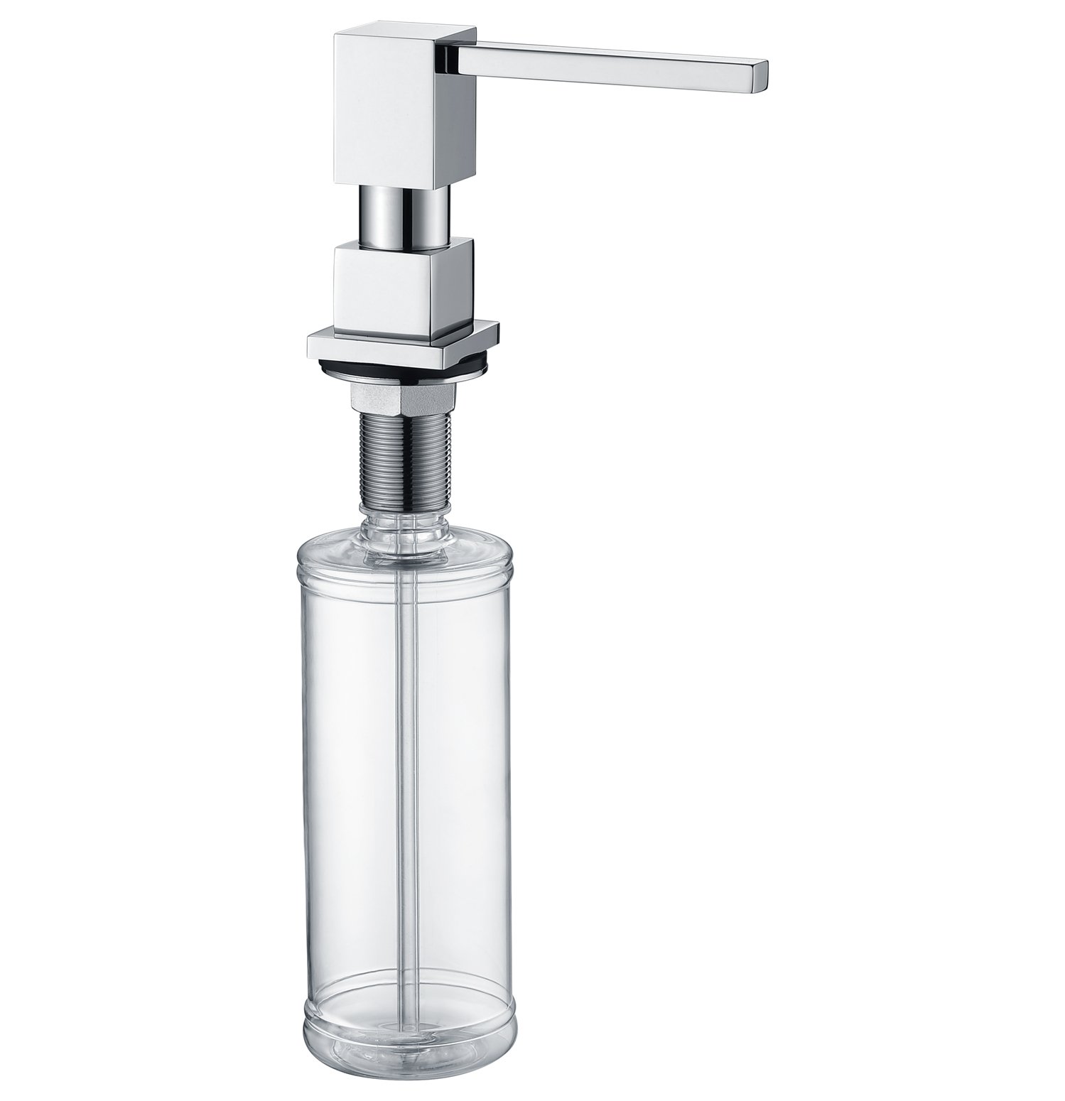 Soap Dispenser, Soap Dispenser for Kitchen Sink, Dish Soap Dispenser Chrome, Heavy Duty Soap Dispenser Pump Head, Built in Soap Dispenser