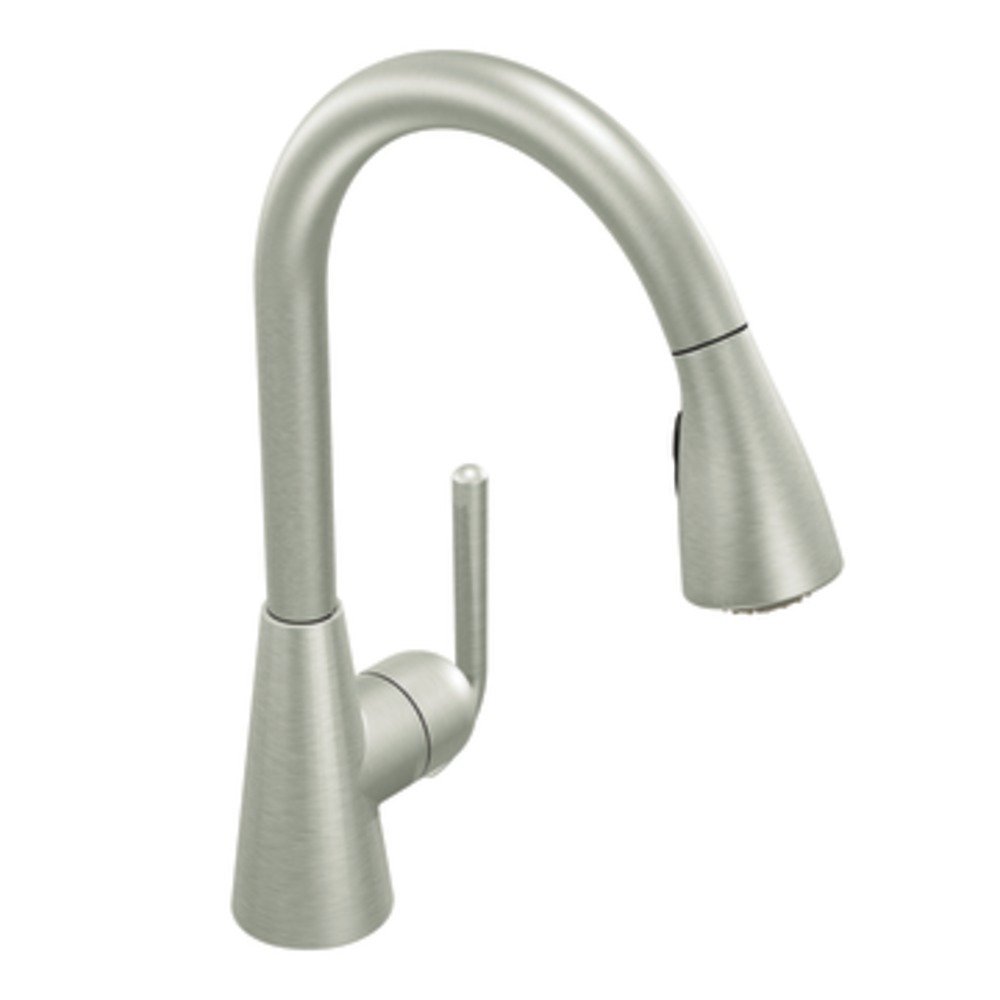 Moen S71708CSL Ascent One-Handle High Arc Pulldown Kitchen Faucet Featuring Reflex, Classic Stainless