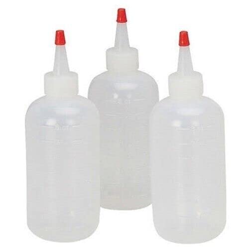 ARC-POWER For 3 Pack Empty Fluid Dispenser Squeeze Glue Solution Bottles