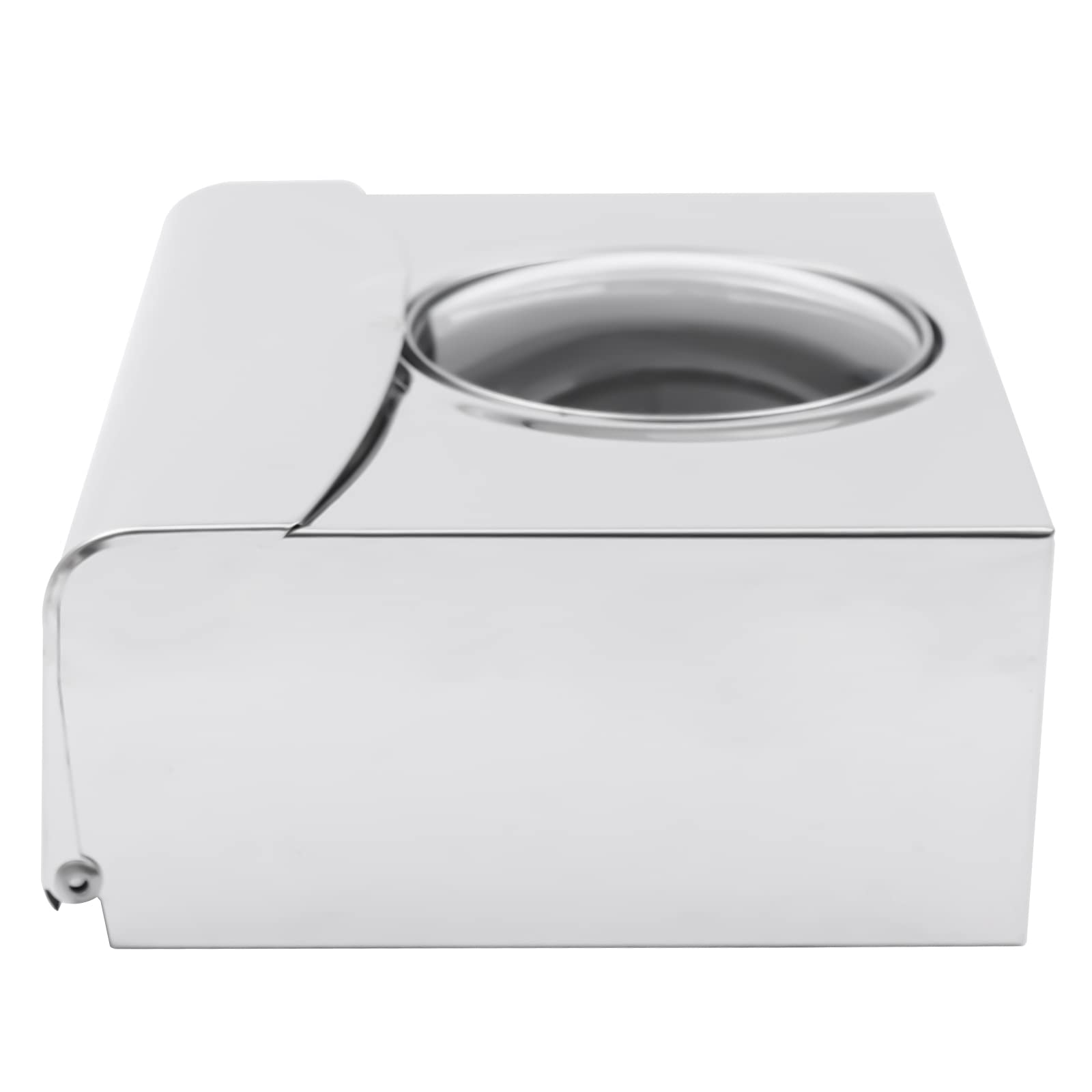 Tissue Box Holder Stainless Steel Wall Mount Tissue Dispenser Arc-Shape Tissue Outlet Square Tissue Box for Bathroom Toilet Kitchen