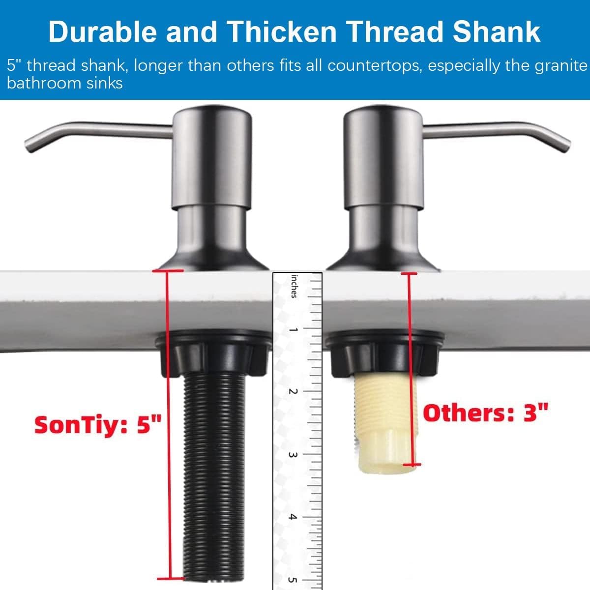 Kitchen Faucet with Soap Dispenser, 24.6" Commercial High Arc Tall Modern Single Handle Spring Kitchen Sink Faucet with Pull Down Sprayer, Modern Rv Kitchen Faucets with Deck Plate, Brush Nickel