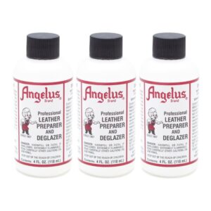 angelus leather preparer & deglazer 4 oz (pack of 3)