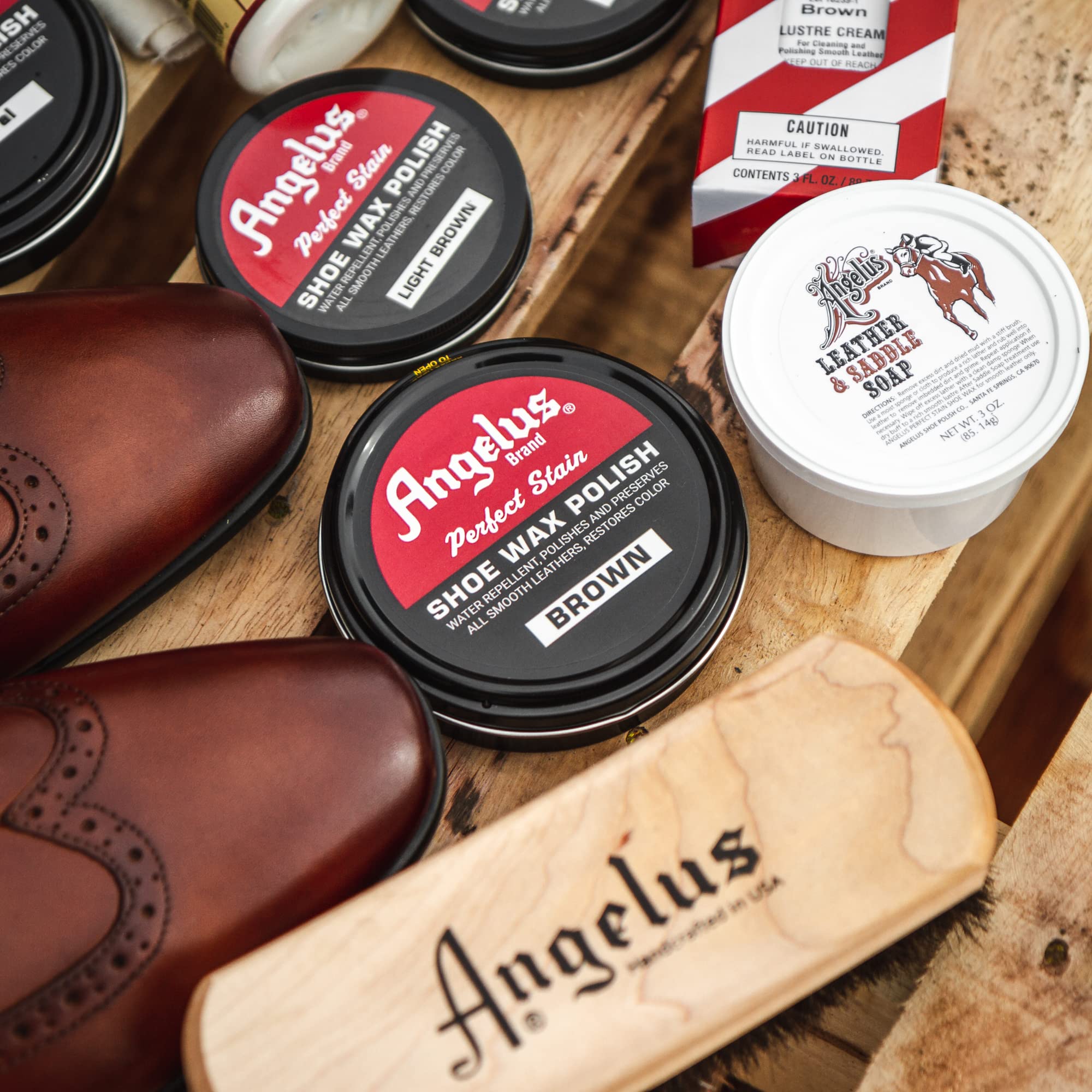 Angelus Shoe Wax Polish 3oz (Oxblood)