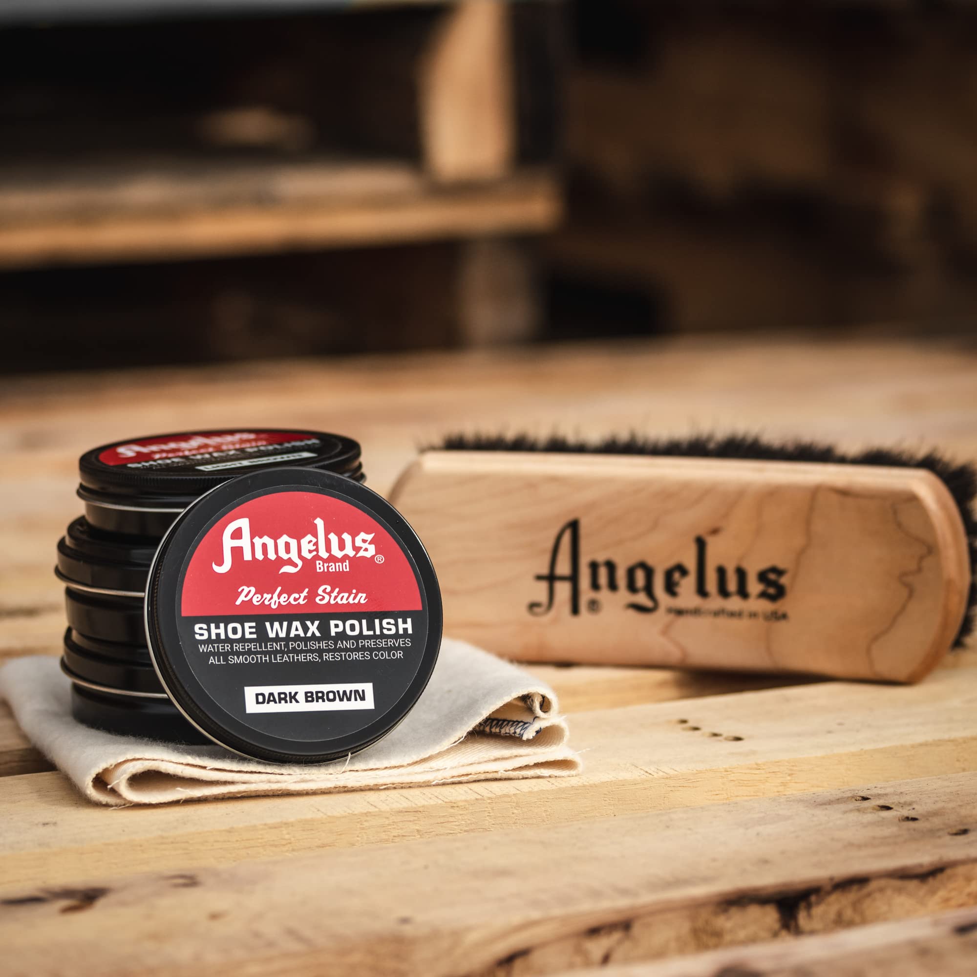 Angelus Shoe Wax Polish 3oz (Oxblood)