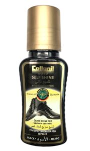 leather shoe polish self shine by collonil - black - bring back the shine of smooth leather shoes - quick & easy to use - made in germany - 4.22 fl oz