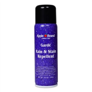 apple brand garde rain & stain water repellent - protector spray for handbags, purses, shoes, boots, accessories, furniture - won't alter color - great for vachetta