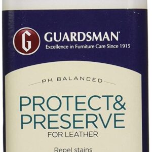 Guardsman Protect & Preserve for Leather 8.4 oz - Repels Stains, Retains Color and Softness, Great for Leather Furniture & Car Interiors - 471000-2 Pack