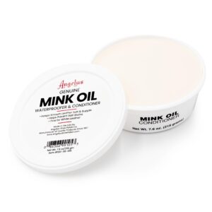 Angelus Mink Oil for Leather Boots 3oz | All-Natural Leather Conditioner, Cleaner, Waterproof, Soften, & Restore- Made in USA