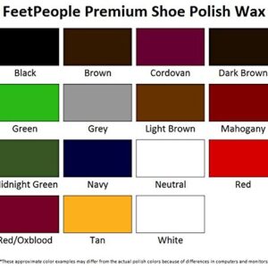 FeetPeople Shoe Polish, 1.625 oz, Midnight Green