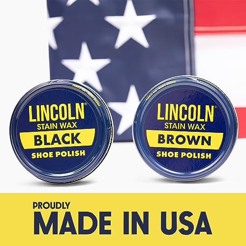 Lincoln Shoe Polish Wax - 2-1/8 oz | Made in USA Since 1925 - Blue