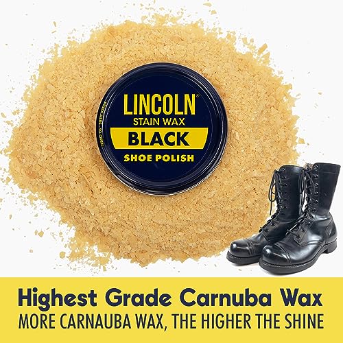 Lincoln Shoe Polish Wax - 2-1/8 oz | Made in USA Since 1925 - Blue