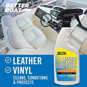 Marine Grade Boat Cleaner Products Leather Conditioner and Boat Vinyl Cleaner for Boat Seats Protectant UV Protection Leather Cleaner Boat Accessories Upholstery Interior Car & Spa Cover