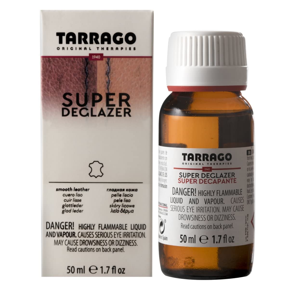 Tarrago Leather Stripper Conditioner – Prepares & Cleans Smooth Leather for Color Dyeing