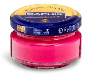 saphir creme surfine pommadier shoe polish - beeswax cream for leather products - fuschia