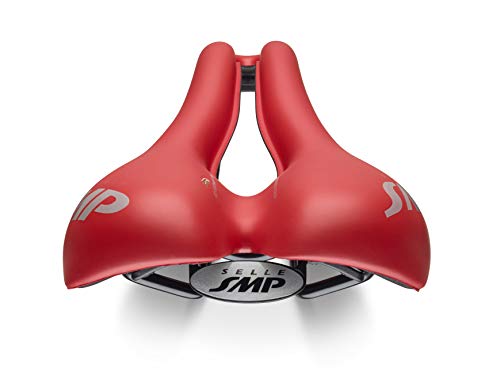 Selle SMP TRK Saddle Medium - Matt Red, Long 280 mm - Wide 160 mm (ZSTT03MEDIUM-RED)