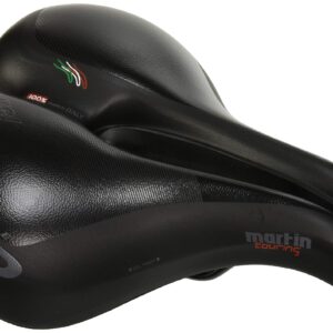 SMP Unisex – Adult's Martin Touring Gel Saddle, Black, Standard Size