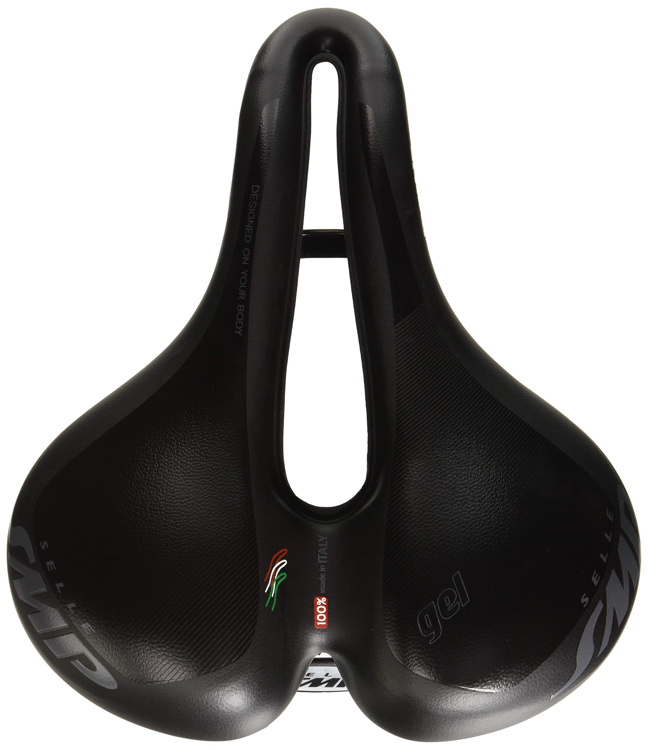 SMP Unisex – Adult's Martin Touring Gel Saddle, Black, Standard Size