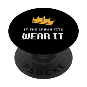 if the crown fits funny smp popsockets standard popgrip