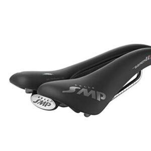 Selle SMP Well S Saddle - Matt Black, Long 274 mm - Wide 138 mm